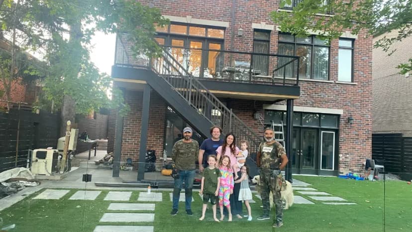 Custom patio installation